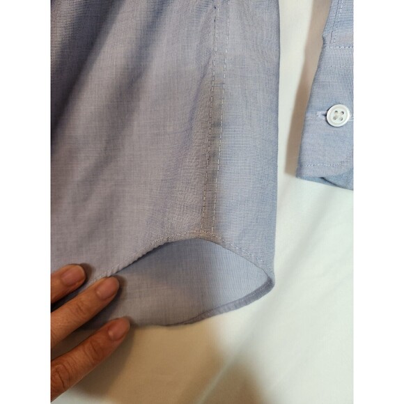 CREWCUTS J.CREW Boys Point Collar Ludlow Shirt Blue Long Sleeve Button Down sz 8 - Picture 7 of 9